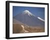 Atacama Desert and Volcan Licancabur, San Pedro De Atacama Region, Chile, South America-Robert Francis-Framed Photographic Print