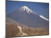 Atacama Desert and Volcan Licancabur, San Pedro De Atacama Region, Chile, South America-Robert Francis-Mounted Photographic Print