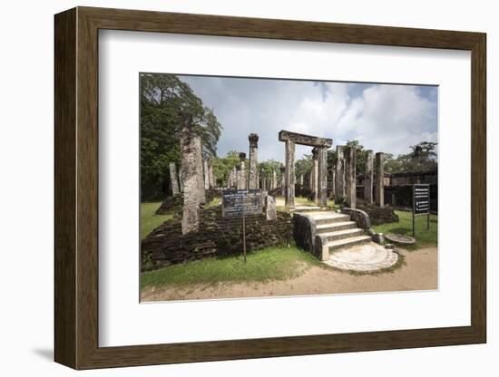 Atadage Ancient Ruins, Polonnaruwa, UNESCO World Heritage Site, Sri Lanka, Asia-Charlie-Framed Photographic Print