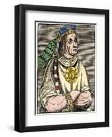 Atahualpa, Last Inca King of Peru-null-Framed Giclee Print