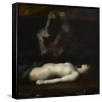 Atala-Jean Jacques Henner-Framed Stretched Canvas