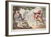 Atalanta and Hippomenes, Book X, Illustration from Ovid's Metamorphoses, Florence, 1832-Luigi Ademollo-Framed Giclee Print