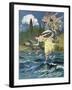 Atalanta and the Sons of the North Wind, c.1900-Lancelot Speed-Framed Giclee Print
