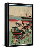 Atarashii Norimono-Utagawa Kuniteru-Framed Stretched Canvas