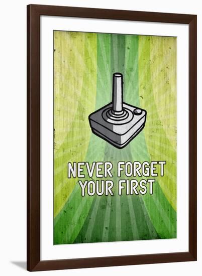 Atari You Never Forget Your First Video Game-null-Framed Art Print