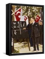 Ataturk Reforms Language-null-Framed Stretched Canvas