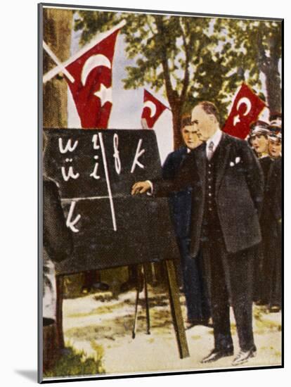 Ataturk Reforms Language-null-Mounted Photographic Print