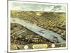 Atchison, Kansas - Panoramic Map-Lantern Press-Mounted Art Print