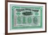 Atchison, Topeka and Santa Fe Stock Certificate-null-Framed Premium Giclee Print