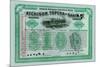 Atchison, Topeka and Santa Fe Stock Certificate-null-Mounted Premium Giclee Print