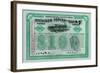 Atchison, Topeka and Santa Fe Stock Certificate-null-Framed Art Print