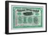 Atchison, Topeka and Santa Fe Stock Certificate-null-Framed Art Print