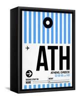 ATH Athens Luggage Tag 1-NaxArt-Framed Stretched Canvas