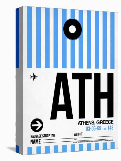 ATH Athens Luggage Tag 1-NaxArt-Stretched Canvas