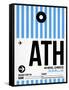 ATH Athens Luggage Tag 1-NaxArt-Framed Stretched Canvas