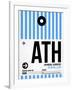 ATH Athens Luggage Tag 1-NaxArt-Framed Art Print