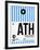 ATH Athens Luggage Tag 1-NaxArt-Framed Art Print