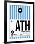 ATH Athens Luggage Tag 1-NaxArt-Framed Art Print