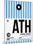 ATH Athens Luggage Tag 1-NaxArt-Mounted Art Print