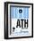 ATH Athens Luggage Tag 1-NaxArt-Framed Art Print