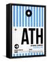 ATH Athens Luggage Tag 1-NaxArt-Framed Stretched Canvas