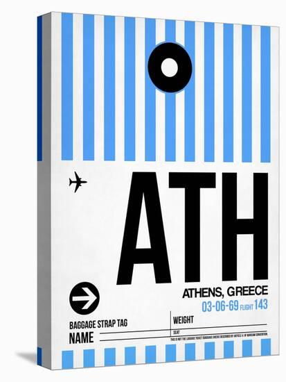 ATH Athens Luggage Tag 1-NaxArt-Stretched Canvas