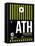 ATH Athens Luggage Tag 2-NaxArt-Framed Stretched Canvas