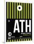 ATH Athens Luggage Tag 2-NaxArt-Framed Art Print