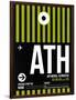 ATH Athens Luggage Tag 2-NaxArt-Framed Art Print