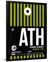 ATH Athens Luggage Tag 2-NaxArt-Framed Art Print