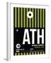 ATH Athens Luggage Tag 2-NaxArt-Framed Art Print