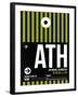 ATH Athens Luggage Tag 2-NaxArt-Framed Art Print