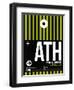 ATH Athens Luggage Tag 2-NaxArt-Framed Art Print