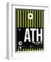 ATH Athens Luggage Tag 2-NaxArt-Framed Art Print