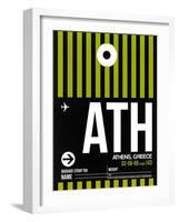 ATH Athens Luggage Tag 2-NaxArt-Framed Art Print