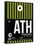 ATH Athens Luggage Tag 2-NaxArt-Framed Stretched Canvas