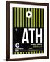 ATH Athens Luggage Tag 2-NaxArt-Framed Art Print