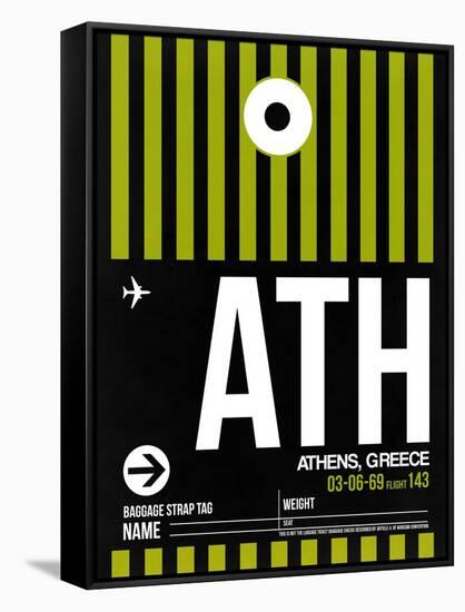 ATH Athens Luggage Tag 2-NaxArt-Framed Stretched Canvas