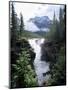 Athabasca Falls and Mount Kerkeslin, Jasper National Park, Unesco World Heritage Site, Alberta-Hans Peter Merten-Mounted Photographic Print