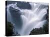 Athabasca Falls in Jasper National Park, Canada-Diane Johnson-Stretched Canvas