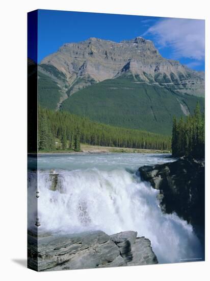 Athabasca Falls, Jasper National Park, Rocky Mountains, Alberta, Canada-Geoff Renner-Stretched Canvas