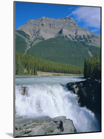 Athabasca Falls, Jasper National Park, Rocky Mountains, Alberta, Canada-Geoff Renner-Mounted Photographic Print
