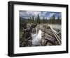 Athabasca Falls, Jasper National Park, UNESCO World Heritage Site, British Columbia, Rocky Mountain-Martin Child-Framed Photographic Print