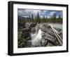 Athabasca Falls, Jasper National Park, UNESCO World Heritage Site, British Columbia, Rocky Mountain-Martin Child-Framed Photographic Print