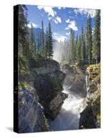 Athabasca Falls Waterfall, Jasper National Park, Alberta, Canada-Michele Falzone-Stretched Canvas