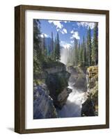 Athabasca Falls Waterfall, Jasper National Park, Alberta, Canada-Michele Falzone-Framed Photographic Print