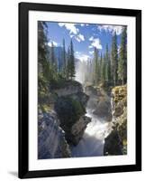 Athabasca Falls Waterfall, Jasper National Park, Alberta, Canada-Michele Falzone-Framed Photographic Print