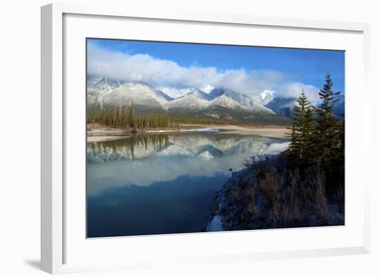 Athabasca River, Jasper National Park, Alberta, Canada-Richard Wright-Framed Photographic Print