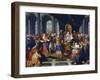 Athaliah Expelled from the Temple, Painted before 1697-Antoine Coypel-Framed Giclee Print