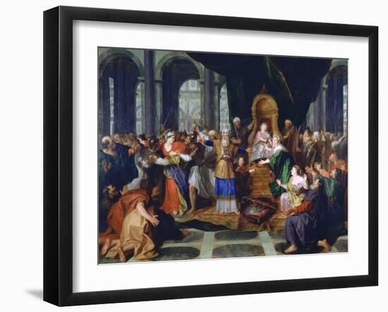 Athaliah Expelled from the Temple, Painted before 1697-Antoine Coypel-Framed Giclee Print